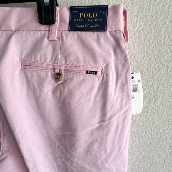 Polo Ralph Lauren Stretch Classic Fit Pink Chino Shorts Men’s Size 34 NWT - Picture 7 of 10